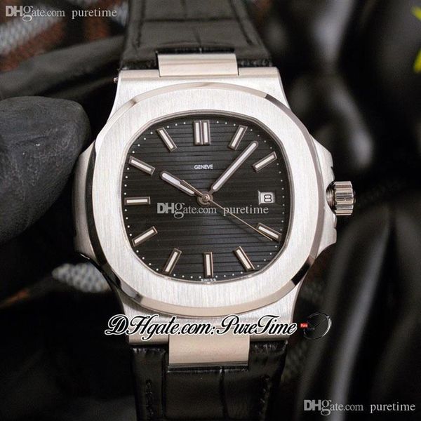 40mm 5711 cal a324 automatic mens watch steel case black textured dial silver white stick markers leather strap watches 2022 puret311m, Slivery;brown
40mm 5711 cal a324 automatic mens watch steel case black textured dial silver white stick markers leather strap watches 2022 puret311m, Slivery;brown