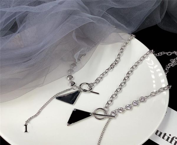 classic triangle letter necklace designer diamond chain necklaces women crystal hip hop pendant necklaces gift5577010, Silver
classic triangle letter necklace designer diamond chain necklaces women crystal hip hop pendant necklaces gift5577010, Silver