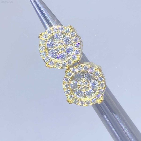 ready to ship wholesale iced out vvs moissanite 925 jewelry gold silver round stud earrings, Golden
ready to ship wholesale iced out vvs moissanite 925 jewelry gold silver round stud earrings, Golden