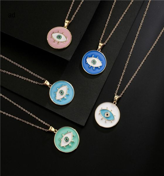 new popular ins style 5 colors enamel evil eye pendant necklace fashion women jewelry4505973, Silver
new popular ins style 5 colors enamel evil eye pendant necklace fashion women jewelry4505973, Silver