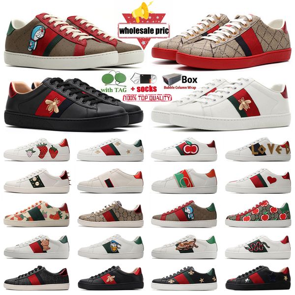 luxury designers bee casual shoes ace sneakers dress tennis shoes men women lace up classic white leather pattern bottom cat tiger print lov, Black
luxury designers bee casual shoes ace sneakers dress tennis shoes men women lace up classic white leather pattern bottom cat tiger print lov, Black