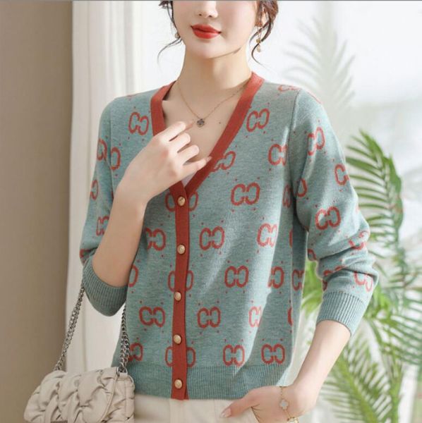 women's sweaters 2023 autumn new fashion women's knitted cardigan letter printing women's sweater top, White;black
women's sweaters 2023 autumn new fashion women's knitted cardigan letter printing women's sweater top, White;black