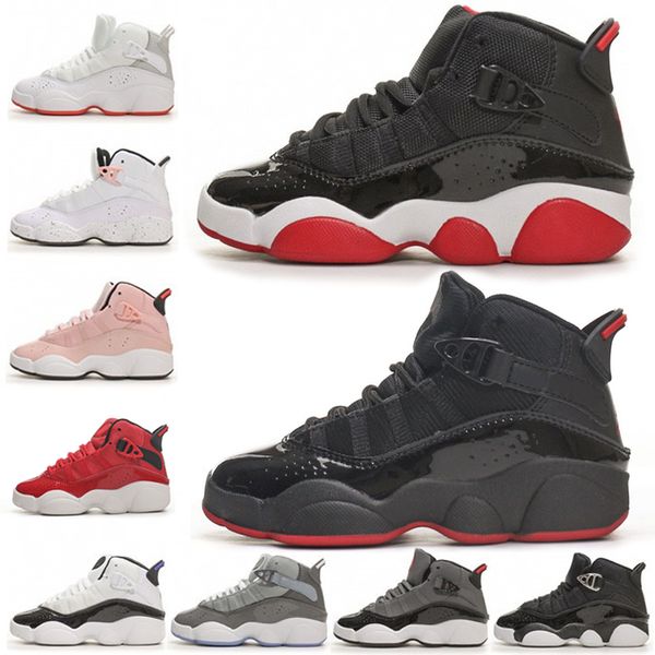 2023 designer 6 kids basketball shoes infants toddler children cherry bred cool grey 6s rings kid trainers sneakers sports outdoor christmas, Black
2023 designer 6 kids basketball shoes infants toddler children cherry bred cool grey 6s rings kid trainers sneakers sports outdoor christmas, Black