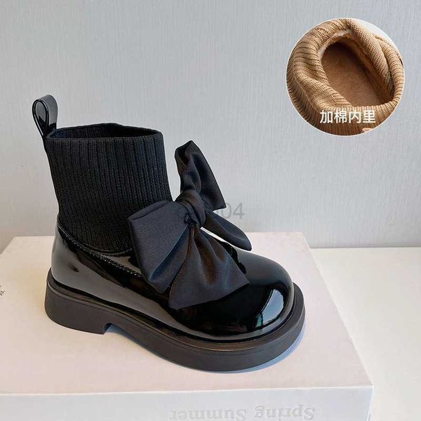 boots girls boots genuine leather shoes solid black bow kids uniform 2022 spring autumn fashion children' fashion flying knit school l, Black;grey
boots girls boots genuine leather shoes solid black bow kids uniform 2022 spring autumn fashion children' fashion flying knit school l, Black;grey