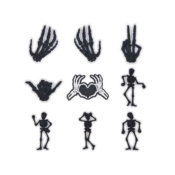latest holiday gifts halloween style pvc croc charms human skeleton fall croc charms halloween shoe charms, White;pink
latest holiday gifts halloween style pvc croc charms human skeleton fall croc charms halloween shoe charms, White;pink