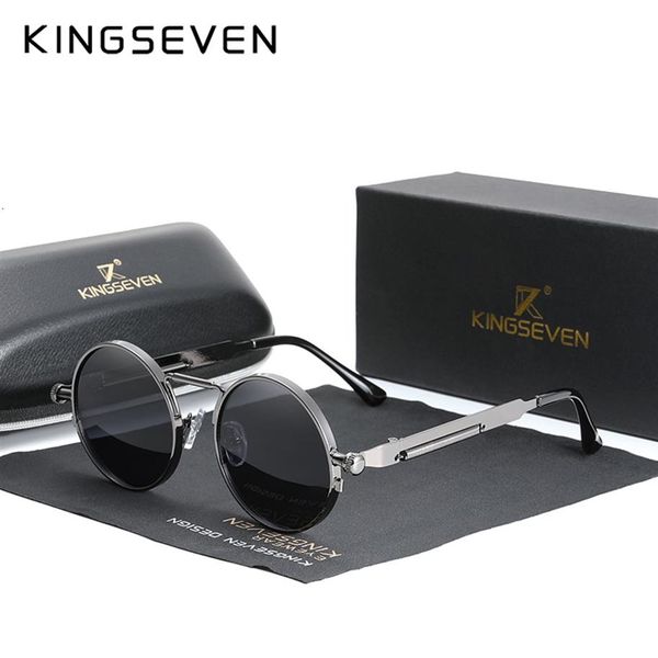 sunglasses kingseven gothic steampunk sunglasses polarized men women brand designer vintage round metal frame sun gla307y, White;black
sunglasses kingseven gothic steampunk sunglasses polarized men women brand designer vintage round metal frame sun gla307y, White;black