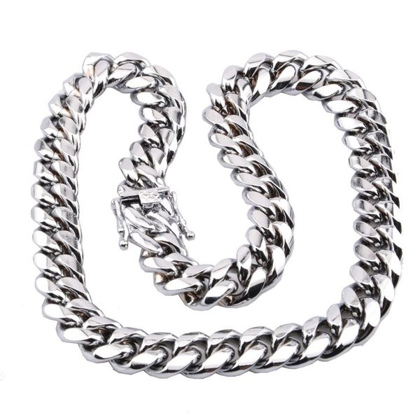 miami cuban link chain necklace men hip hop gold silver necklaces stainless steel jewelry323w
miami cuban link chain necklace men hip hop gold silver necklaces stainless steel jewelry323w