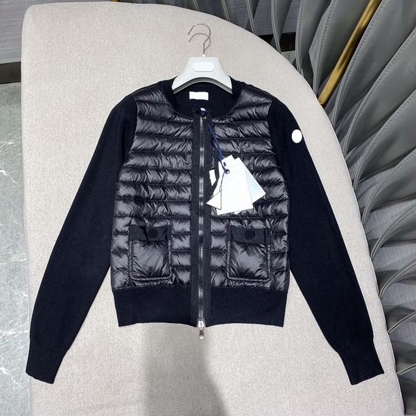 stand collar arm badge women down jacket fashion designer knit jacket winter warm coat woman knitted jacket size 1--4, Black
stand collar arm badge women down jacket fashion designer knit jacket winter warm coat woman knitted jacket size 1--4, Black