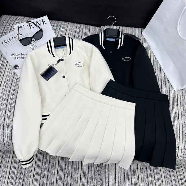 two piece dress women designer luxury embroidery logo long sleeve jacket and pleated skirt #szfp80169 casual fashion leisure street autumn w, White
two piece dress women designer luxury embroidery logo long sleeve jacket and pleated skirt #szfp80169 casual fashion leisure street autumn w, White