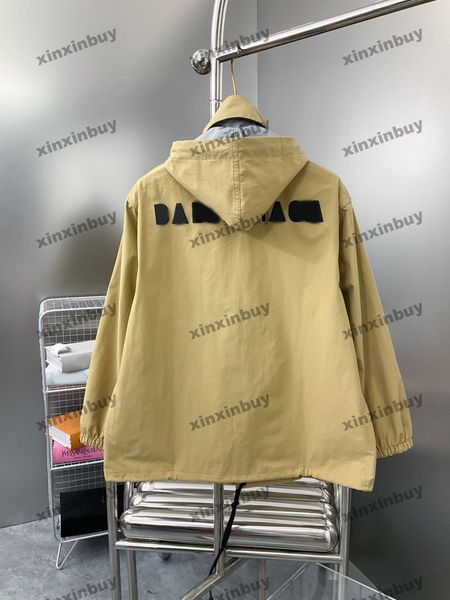 xinxinbuy men designer coat jacket windbreaker letter print long sleeve women gray black white khaki blue xs-3xl, Black;brown
xinxinbuy men designer coat jacket windbreaker letter print long sleeve women gray black white khaki blue xs-3xl, Black;brown