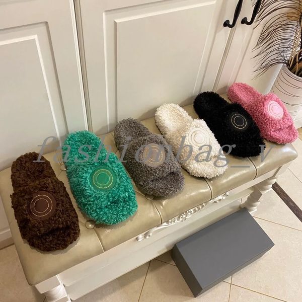 designer slippers women plush flat bottom slippers embroidered stamp decoration slide ladies indoor thermal sandals, Black
designer slippers women plush flat bottom slippers embroidered stamp decoration slide ladies indoor thermal sandals, Black