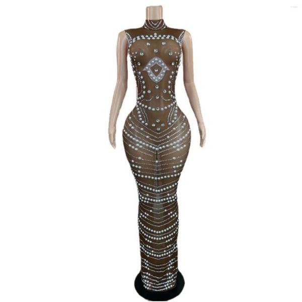stage wear brown perspective shining rhinestones pearls sleeveless long dress for women evening celebrity singer costumes197a, Black;red
stage wear brown perspective shining rhinestones pearls sleeveless long dress for women evening celebrity singer costumes197a, Black;red