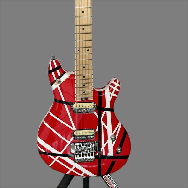 electric guitar with alder body, imported canadian maple fingerboard, black and white stripes, available, 5150
electric guitar with alder body, imported canadian maple fingerboard, black and white stripes, available, 5150