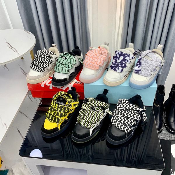 designer mesh woven lace up shoes with color matching retro style bread shoes embossed leather curb sneakers calf leather rubber platform ge, Black
designer mesh woven lace up shoes with color matching retro style bread shoes embossed leather curb sneakers calf leather rubber platform ge, Black