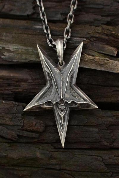 vintage mens satanic inverted pentagram skull pendant necklace for men punk demon chaos star baphomet jewelry necklaces284k3792186, Silver
vintage mens satanic inverted pentagram skull pendant necklace for men punk demon chaos star baphomet jewelry necklaces284k3792186, Silver
