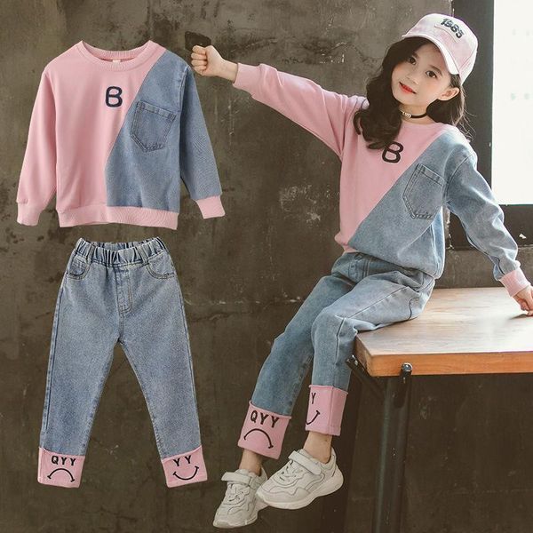 clothing sets winter denim kids tracksuit long sleeve sweater jeans trousers sport suits for girl baby clothes 230823, White
clothing sets winter denim kids tracksuit long sleeve sweater jeans trousers sport suits for girl baby clothes 230823, White