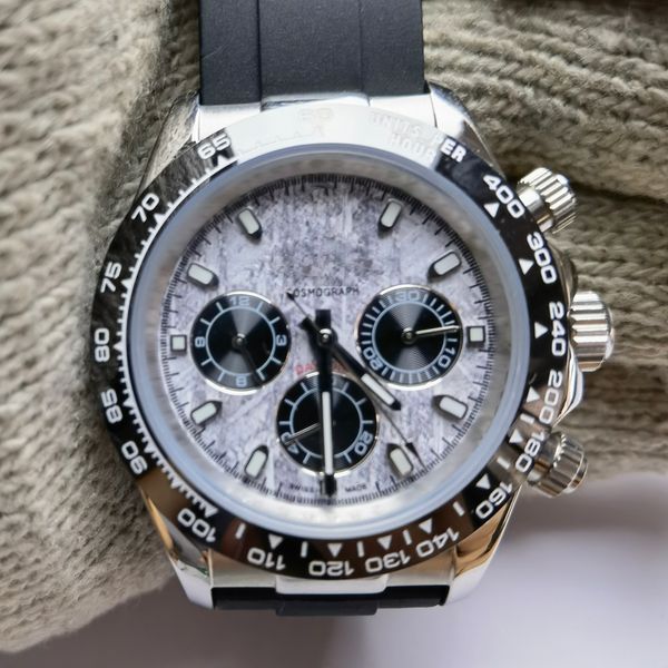 fully automatic mechanical watch men luxury cosmic chronograph series m116519ln meteorite panda dial 40mm special watch, Slivery;brown
fully automatic mechanical watch men luxury cosmic chronograph series m116519ln meteorite panda dial 40mm special watch, Slivery;brown