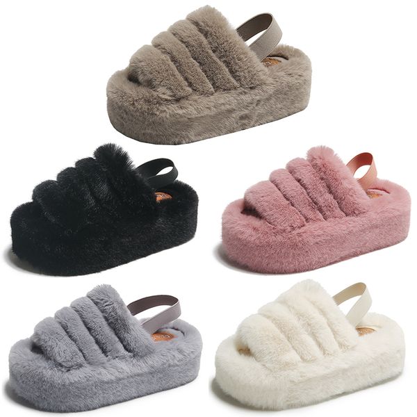 2023 home plush flat platform cotton slippers women white pink black khaki beige elastic band casual
2023 home plush flat platform cotton slippers women white pink black khaki beige elastic band casual