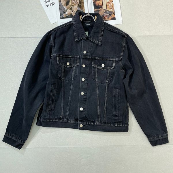 designer autumn and winter high street fashion black denim jacket loose black men and women letter print long sleeve warm denim jacket, Black;brown
designer autumn and winter high street fashion black denim jacket loose black men and women letter print long sleeve warm denim jacket, Black;brown