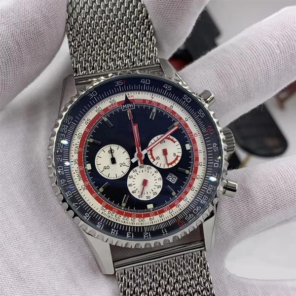 46mm quartz chronograph breit and ling mens watches luminous red hands watch wristwatches with three working subdials battery2932, Slivery;brown
46mm quartz chronograph breit and ling mens watches luminous red hands watch wristwatches with three working subdials battery2932, Slivery;brown