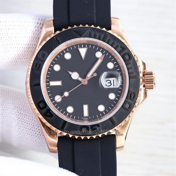 mens watches rubber strap yacht ii 42mm ceramic bezel full stainless steel automatic mechanics movment sapphire 5atm waterproof 202694, Slivery;brown
mens watches rubber strap yacht ii 42mm ceramic bezel full stainless steel automatic mechanics movment sapphire 5atm waterproof 202694, Slivery;brown