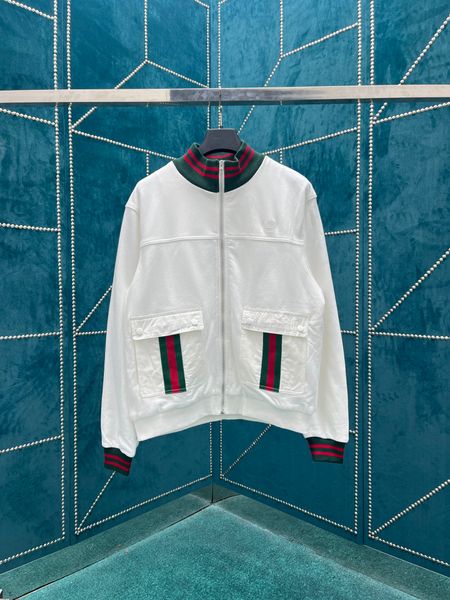 cotton jersey zip jacket with web designer jacket red green stripe coats thick bread style for men women white windbreaker cashmere zippers, Black;brown
cotton jersey zip jacket with web designer jacket red green stripe coats thick bread style for men women white windbreaker cashmere zippers, Black;brown