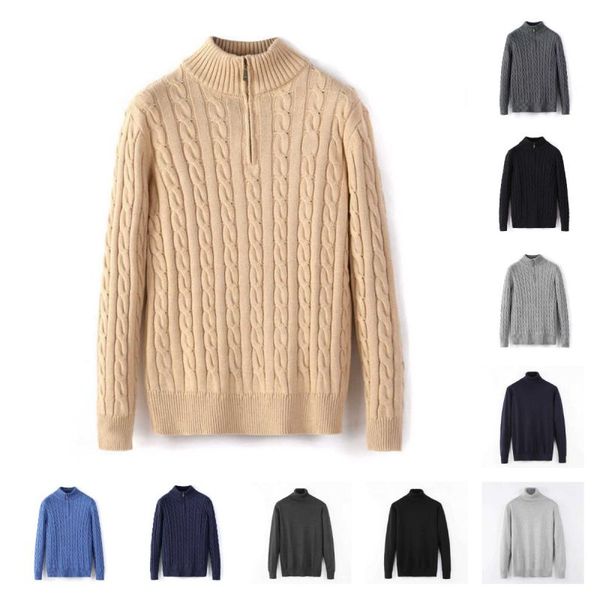 designer mens sweater winter fleece thick half zipper high neck warm pullover quality slim knit wool designer knitting casual jumpers zip br, Black;brown
designer mens sweater winter fleece thick half zipper high neck warm pullover quality slim knit wool designer knitting casual jumpers zip br, Black;brown