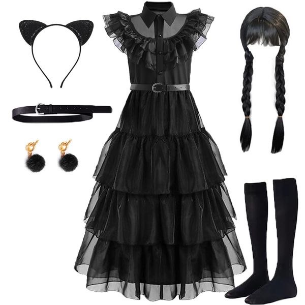 cosplay wednesday addams cosplay for girl costume vestidos for kids party dresses carnival easter halloween costumes 5-14 years 230817, Blue
cosplay wednesday addams cosplay for girl costume vestidos for kids party dresses carnival easter halloween costumes 5-14 years 230817, Blue