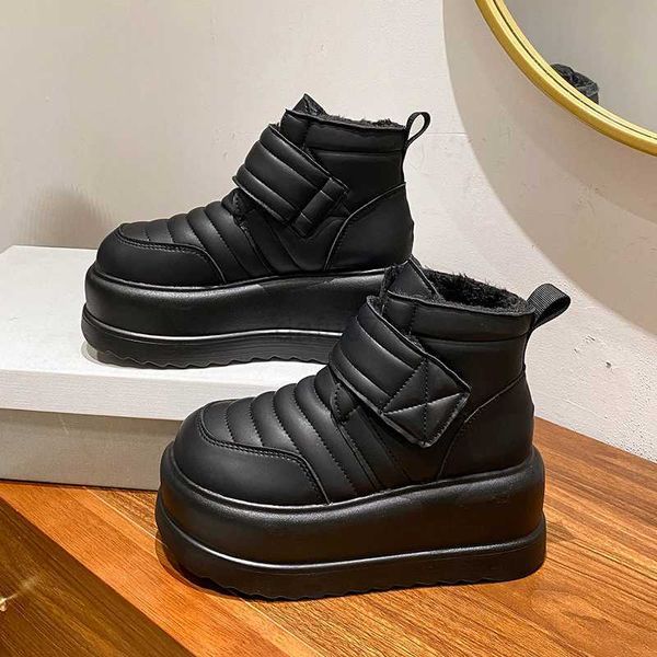 boots 2023 high platform sneakers boots women brand design sport trainers ladies warm plush leatherette vulcanized shoes female boots, Black
boots 2023 high platform sneakers boots women brand design sport trainers ladies warm plush leatherette vulcanized shoes female boots, Black