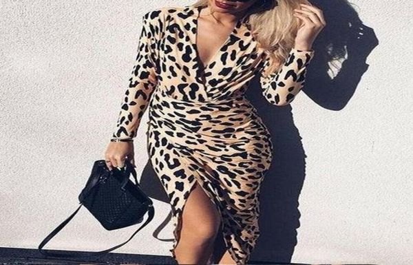spring 2019 ladies leopard print dresses women v neck cross long sleeve elastic waist midi split dress evening party xl9817403, Black;gray
spring 2019 ladies leopard print dresses women v neck cross long sleeve elastic waist midi split dress evening party xl9817403, Black;gray