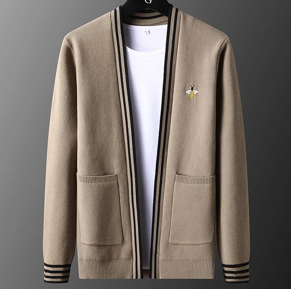 mens hoodies sweaters cardigan v-neck sweatershirt autumn winter slim plaid long sleeve hoody designer men bee sweater knitted pullovers, White;black
mens hoodies sweaters cardigan v-neck sweatershirt autumn winter slim plaid long sleeve hoody designer men bee sweater knitted pullovers, White;black