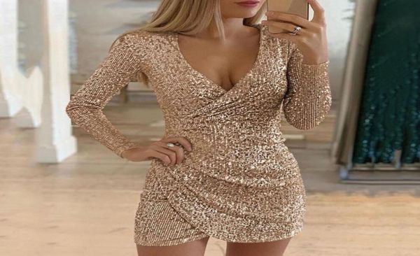 sequins dress vneck long sleeve self cultivation dresses for women slim elegant ladies party vestidos de mujer6295449, Black;gray
sequins dress vneck long sleeve self cultivation dresses for women slim elegant ladies party vestidos de mujer6295449, Black;gray