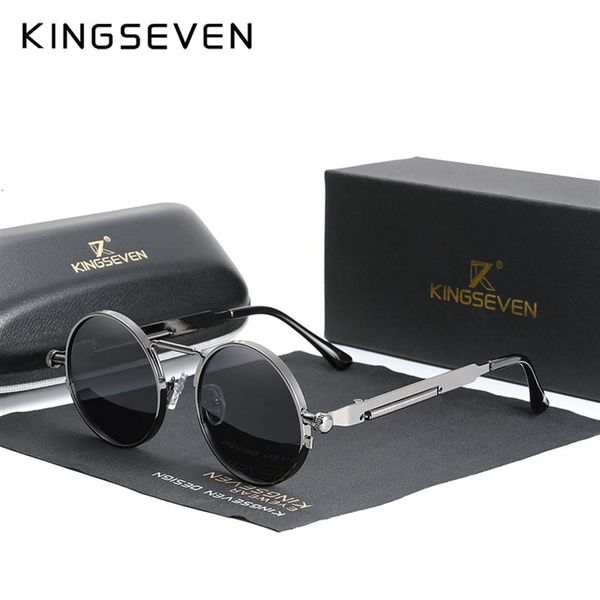 sunglasses kingseven gothic steampunk sunglasses polarized men women brand designer vintage round metal frame sun gla341t, White;black
sunglasses kingseven gothic steampunk sunglasses polarized men women brand designer vintage round metal frame sun gla341t, White;black