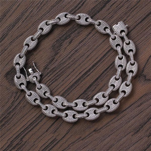 12mm 16-20inch gold plated bling cz stone coffee bean chain necklace bracelet rapper street jewelry for men gift196q, Silver
12mm 16-20inch gold plated bling cz stone coffee bean chain necklace bracelet rapper street jewelry for men gift196q, Silver