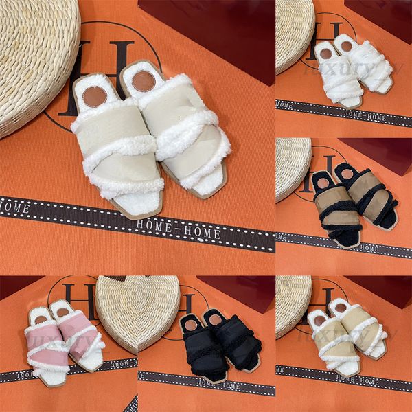woody mules fur slippers designer women canvas cross woven sandals summer outdoor peep toe casual slides letter stylist scuffs, Black
woody mules fur slippers designer women canvas cross woven sandals summer outdoor peep toe casual slides letter stylist scuffs, Black