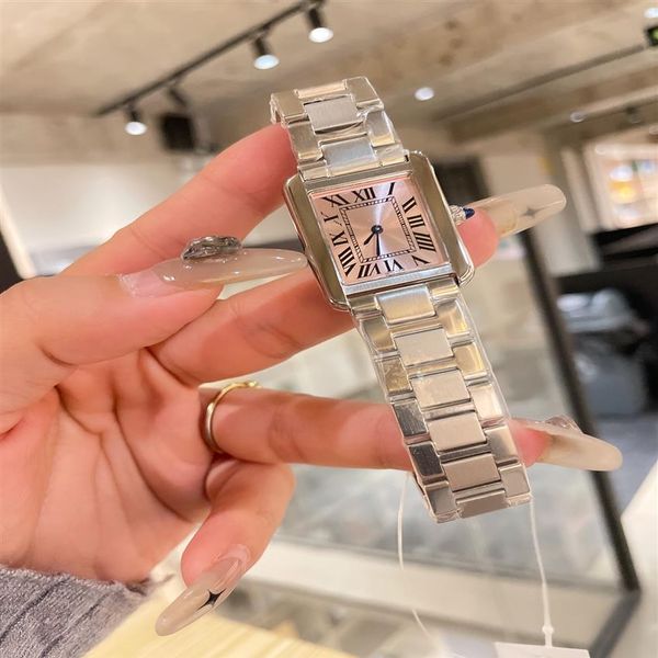 ladies watch new tank series fashion casual stainless steel 27mm 24mm quartz movement sapphire glass roman numerals246o, Slivery;brown
ladies watch new tank series fashion casual stainless steel 27mm 24mm quartz movement sapphire glass roman numerals246o, Slivery;brown