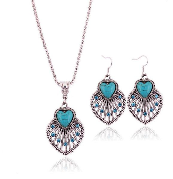 retro bohemian hollow turquoise necklace earrings set cute leaf pendant jewelry sets for women jewelry accessories3330443, Silver
retro bohemian hollow turquoise necklace earrings set cute leaf pendant jewelry sets for women jewelry accessories3330443, Silver