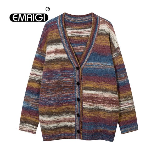 men's sweaters men women couple streetwear fashion stripe vintage loose casual thicken cardigan sweater coat knitwear jacket 230823, White;black
men's sweaters men women couple streetwear fashion stripe vintage loose casual thicken cardigan sweater coat knitwear jacket 230823, White;black