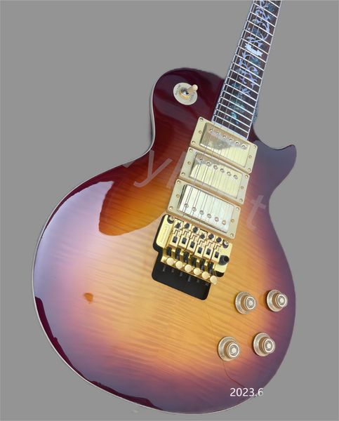 electric guitar with hhh pickup, black cherry burst, cream cap, ring, floyd, pink style, trill lock, abalone flower, no pickup
electric guitar with hhh pickup, black cherry burst, cream cap, ring, floyd, pink style, trill lock, abalone flower, no pickup