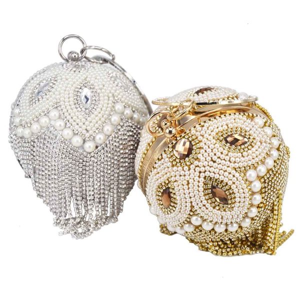 evening bags golden silver beaded ball with tassel wedding party handbags crystal clutch chain shoulder bags 230824
evening bags golden silver beaded ball with tassel wedding party handbags crystal clutch chain shoulder bags 230824