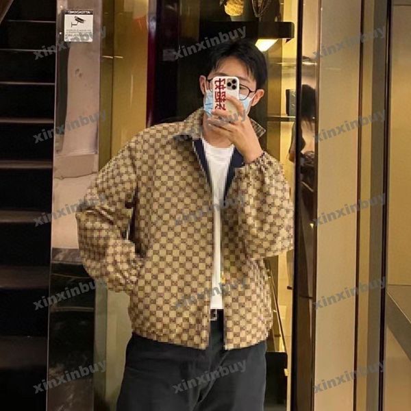 xinxinbuy men designer coat jacket double sided letter jacquard fabric long sleeve women gray black white khaki xs-2xl, Black;brown
xinxinbuy men designer coat jacket double sided letter jacquard fabric long sleeve women gray black white khaki xs-2xl, Black;brown