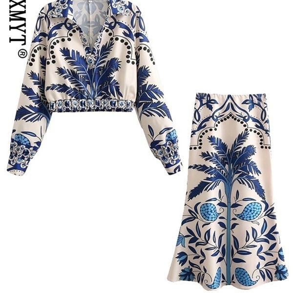 two piece dress klkxmyt traf 2023 women fashion print midi skirts set woman 2 pieces suit female long sleeve blouses vintage caasual sets 2, White
two piece dress klkxmyt traf 2023 women fashion print midi skirts set woman 2 pieces suit female long sleeve blouses vintage caasual sets 2, White