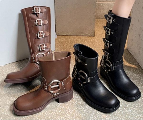 women boots western cowboy boots retro black brown leather high-heeled ankle boots mid-leg knight boots for women 1a40
women boots western cowboy boots retro black brown leather high-heeled ankle boots mid-leg knight boots for women 1a40