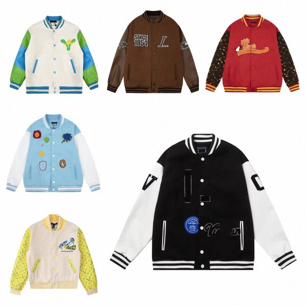 designer mens varsity jacket baseball coat fashion womens letterman jackets embroiderd letter jacket single breasted couples men's clo, Black;brown
designer mens varsity jacket baseball coat fashion womens letterman jackets embroiderd letter jacket single breasted couples men's clo, Black;brown