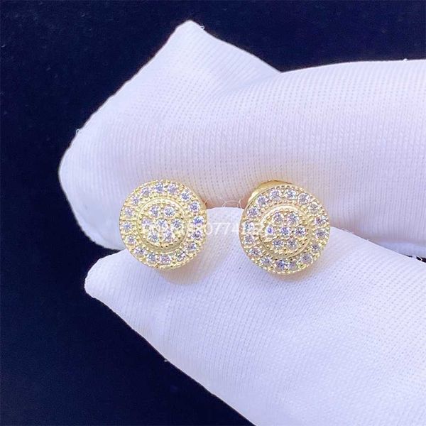 zuanfa iced out jewelry 925 sterling silver screw back vvs lab grown diamond stud earring for women, Golden
zuanfa iced out jewelry 925 sterling silver screw back vvs lab grown diamond stud earring for women, Golden