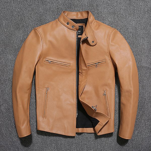 men's jackets cool men motor riker leather jacketsales young fashion cowhide coatshort slim fit real clothes 230824, Black;brown
men's jackets cool men motor riker leather jacketsales young fashion cowhide coatshort slim fit real clothes 230824, Black;brown