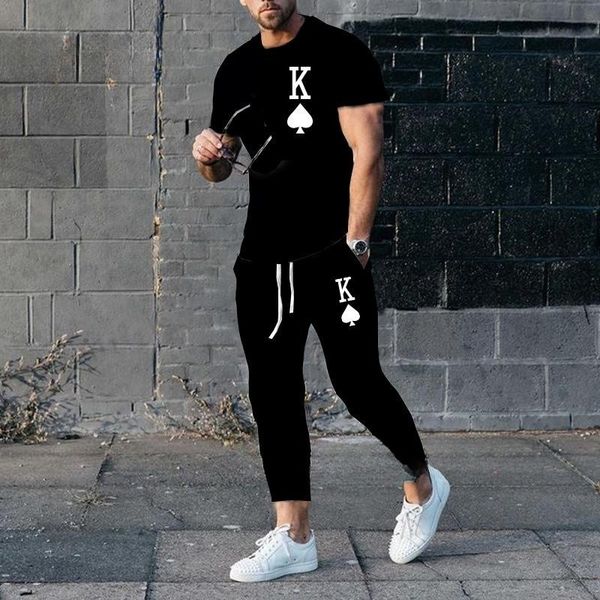 men's tracksuits trousers tracksuit set 3d printed k solid color short sleeve t shirtlong pants street clothes fashion male clothing 23, Gray
men's tracksuits trousers tracksuit set 3d printed k solid color short sleeve t shirtlong pants street clothes fashion male clothing 23, Gray
