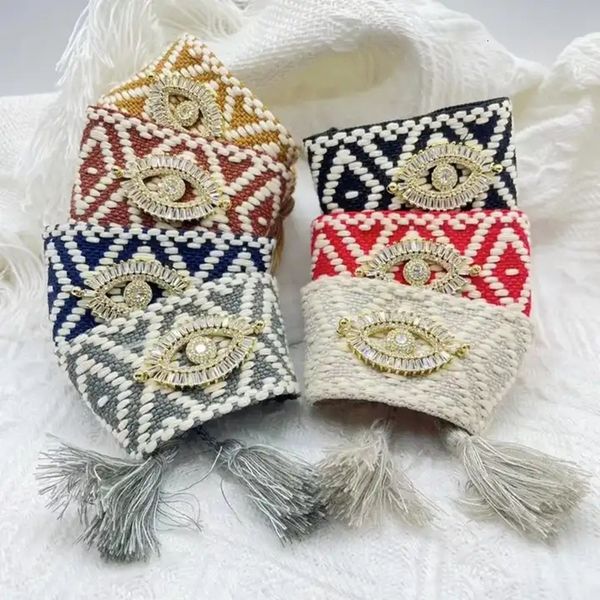 bangle 5pcs fashion jewelry zirconia lucky eyes handmade cotton friendship wide bracelets knot summer tassels adjustable bangle gift 230824, Black
bangle 5pcs fashion jewelry zirconia lucky eyes handmade cotton friendship wide bracelets knot summer tassels adjustable bangle gift 230824, Black