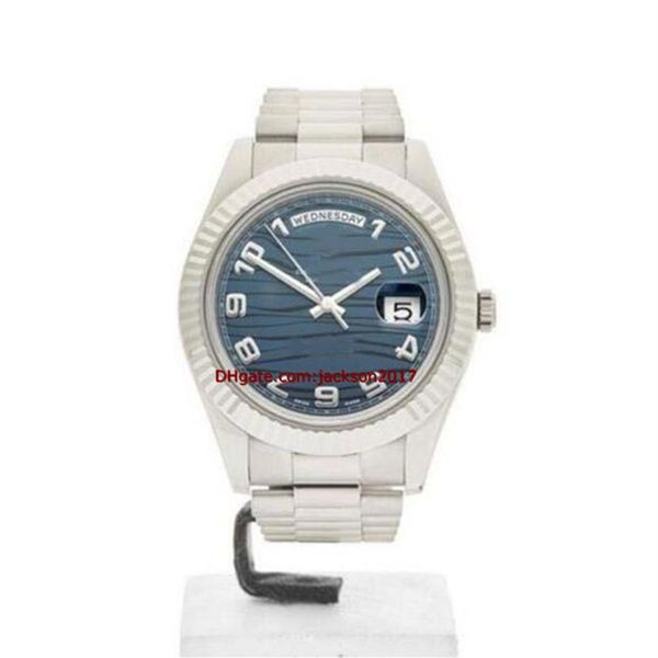christmas gift wristwatches mens watch blue wave dial ii 18k white gold watch 218239 41mm2150, Slivery;brown
christmas gift wristwatches mens watch blue wave dial ii 18k white gold watch 218239 41mm2150, Slivery;brown