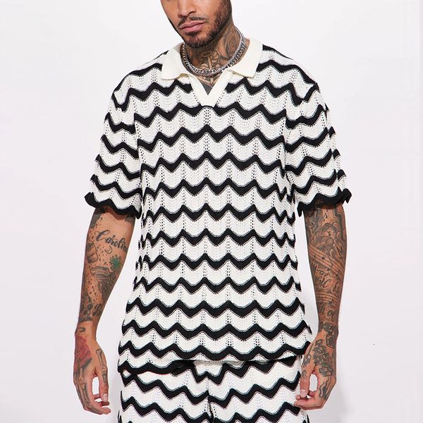 men's tracksuits fashion striped jacquard knit outfits men two piece sets 2023 summer casual short sleeve lapel polo shirt and shorts s, Gray
men's tracksuits fashion striped jacquard knit outfits men two piece sets 2023 summer casual short sleeve lapel polo shirt and shorts s, Gray